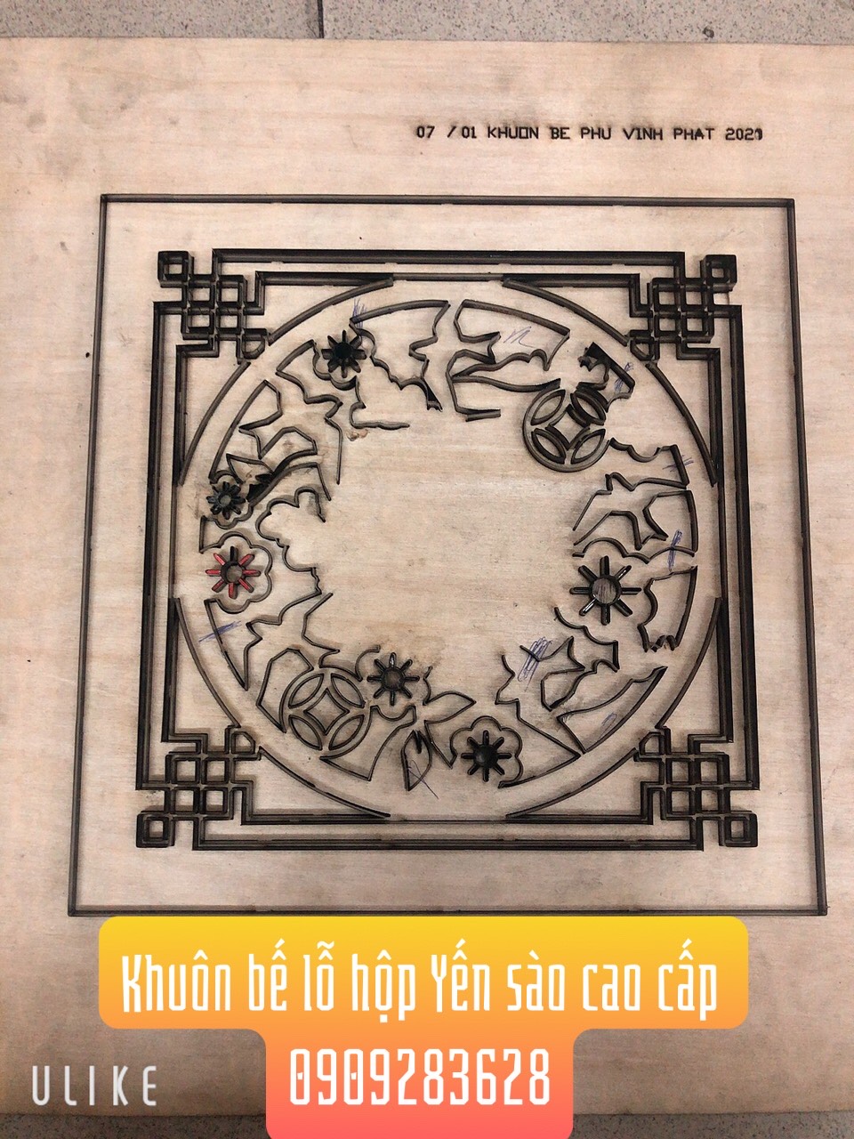 Khuôn bế hộp yến sào